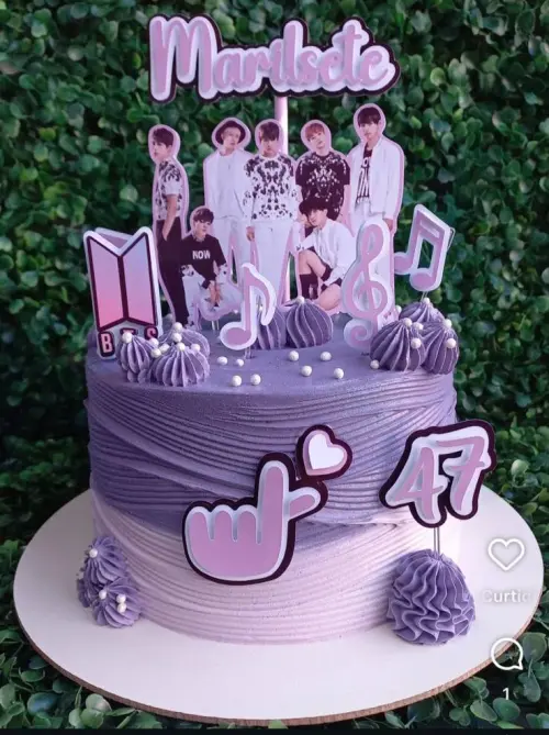 Arquivo de corte topo de bolo BTS