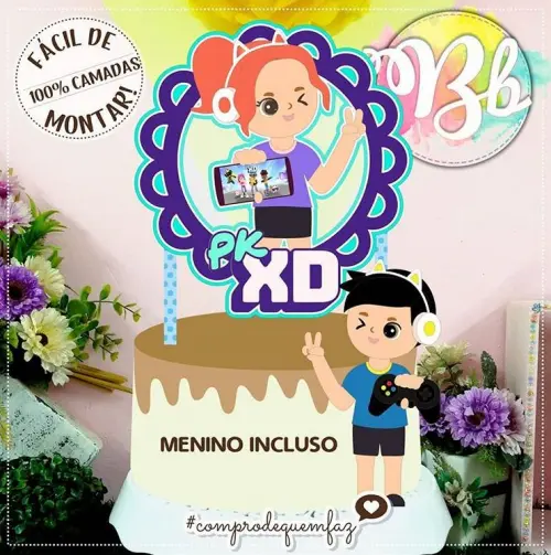 Arquivo de corte topo de bolo PKXD