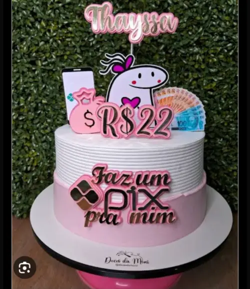 Arquivo de corte topo de bolo Pix