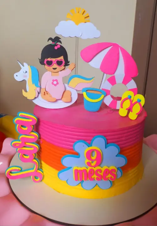 Arquivo de corte topo de bolo pool Party