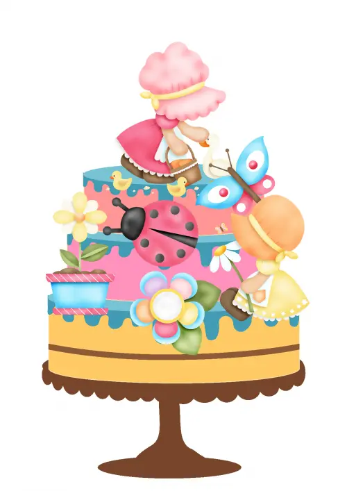 Arquivo de corte Topo de bolo Boneca de Pano