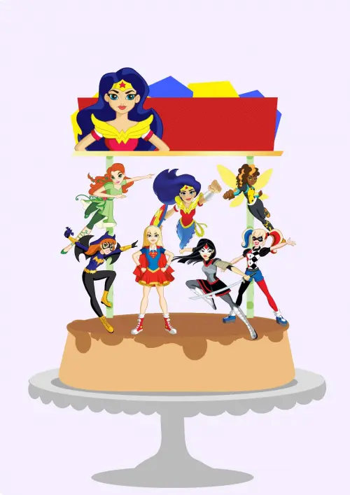 Arquivo de corte topo de bolo Super Herói