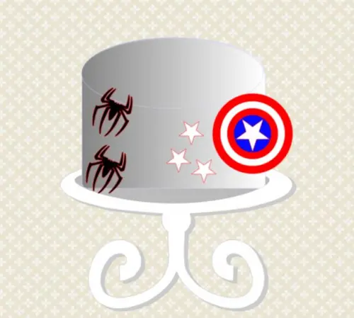 Arquivo de corte topo de bolo Super Herói