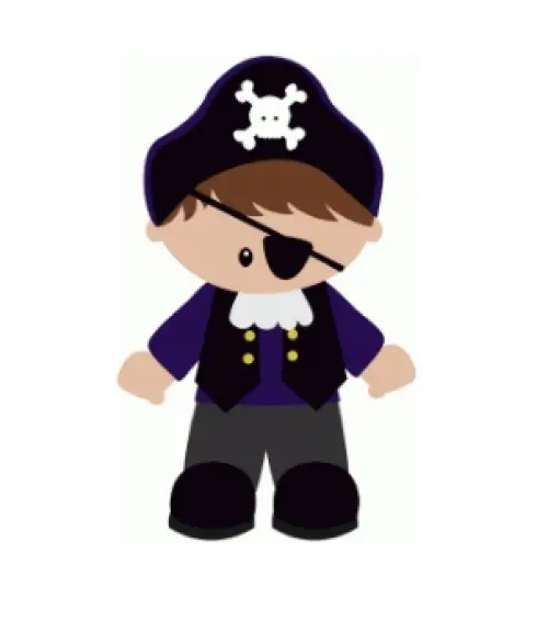 Arquivo de corte topo de bolo Piratas