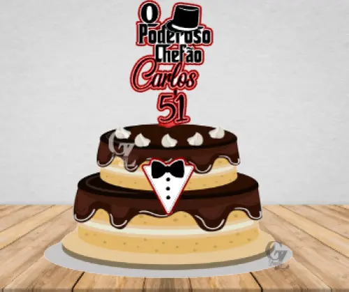 Arquivo de corte topo de bolo Poderoso Chefão