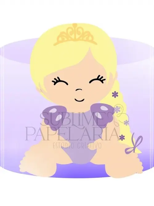 Arquivo de corte topo de bolo princesas