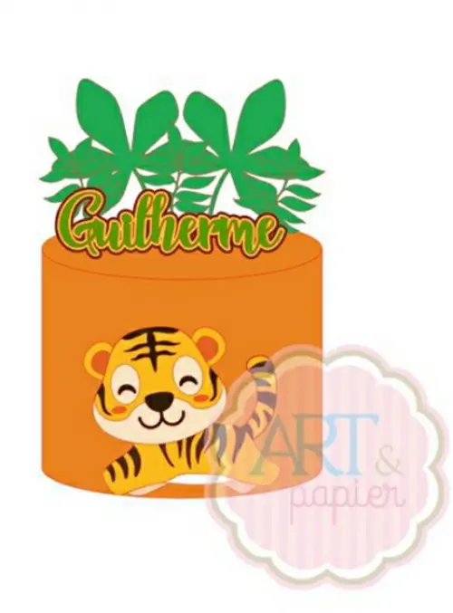 Arquivo de corte topo de bolo Tigrinho