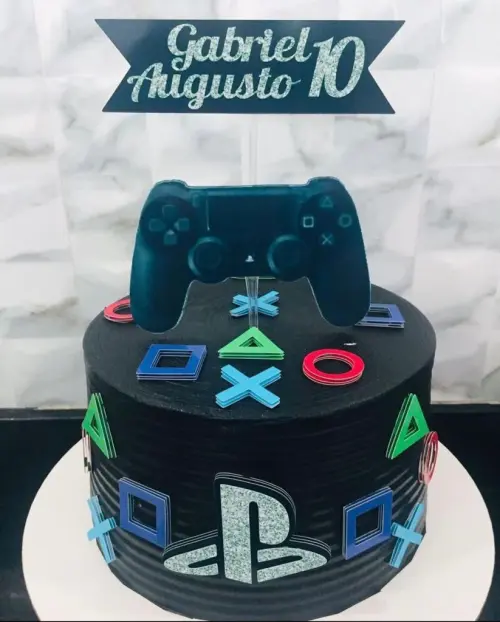 Arquivo de corte topo de bolo Video game