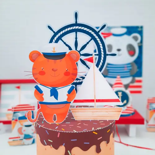 Arquivo de corte topo de bolo Marinheiro