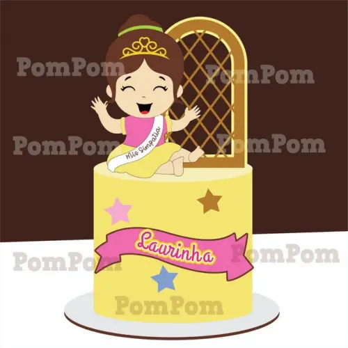 Arquivo de corte  Topo de Bolo Miss