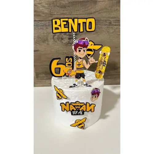 Arquivo de corte Topo de bolo Natan