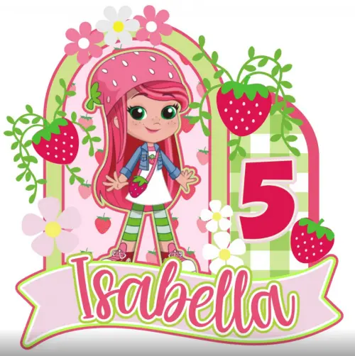 Arquivo de corte topo de bolo Moranguinho