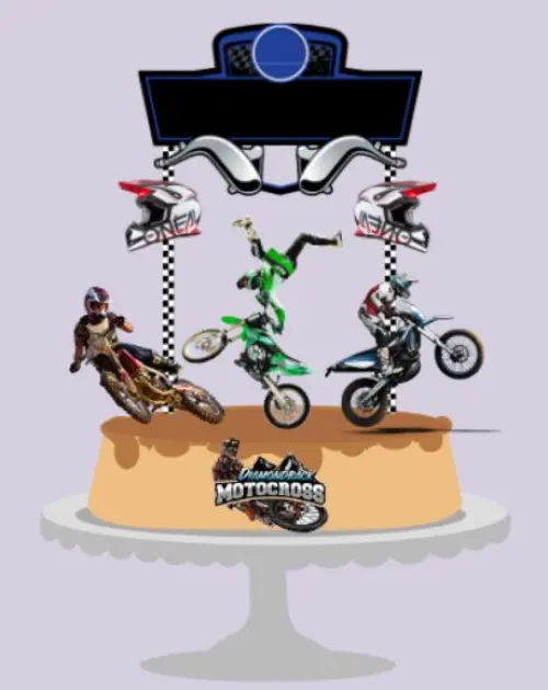 Arquivo de corte Topo de Bolo moto