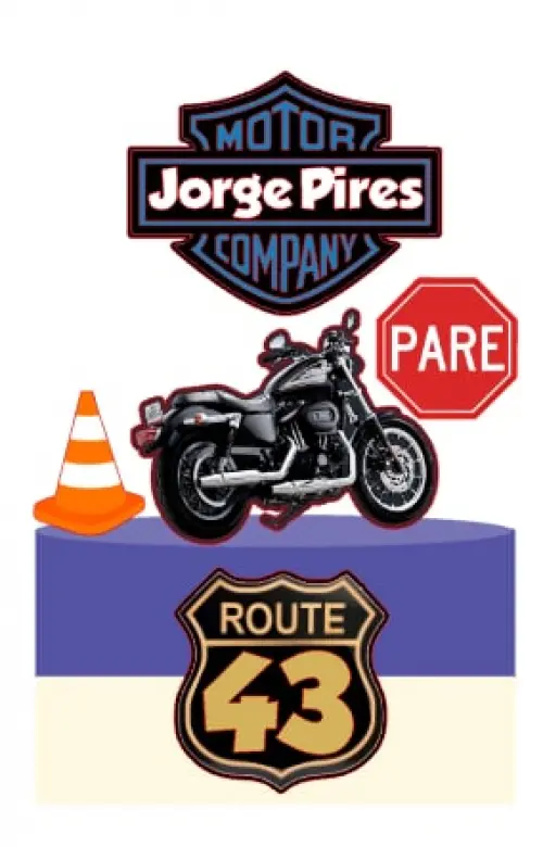 Arquivo de corte Topo de Bolo moto