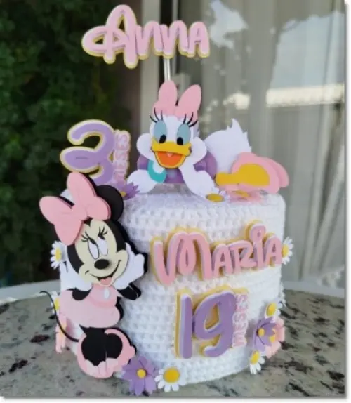 Arquivo de corte topo de bolo Margarida