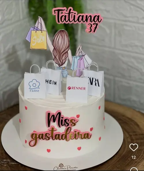 Arquivo de corte  Topo de Bolo Miss gastadeira