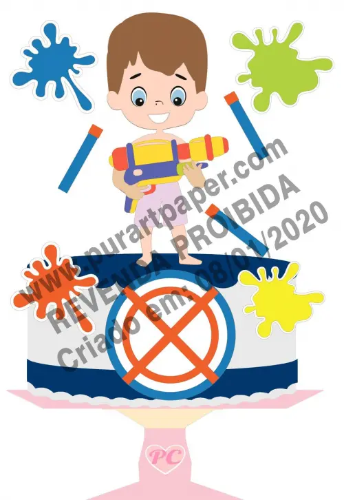 Arquivo de corte topo de bolo Nerf