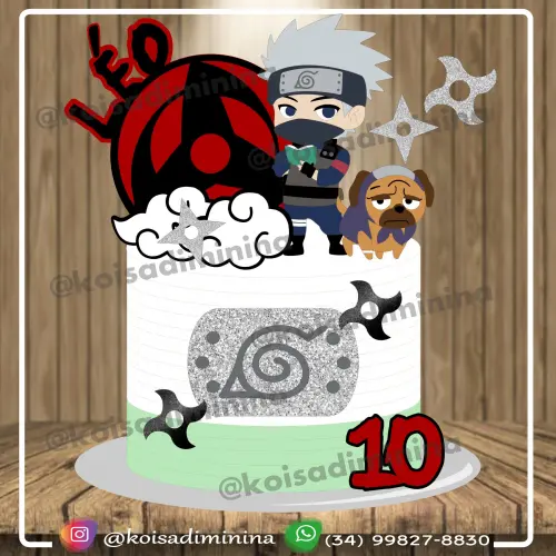 Arquivo de corte topo de bolo Naruto