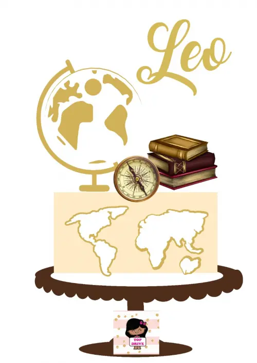 Arquivo de corte topo de bolo Mapa