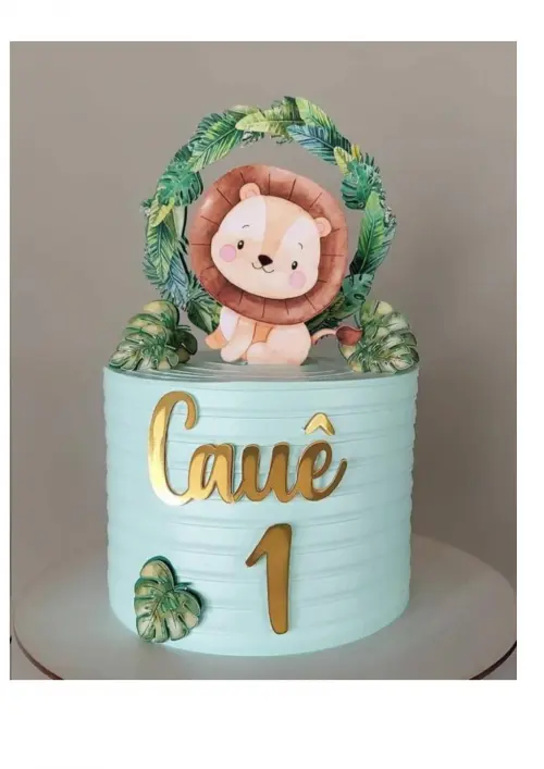 Arquivo de corte topo de bolo leãozinho