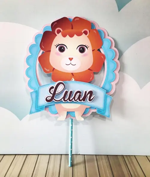 Arquivo de corte topo de bolo leãozinho