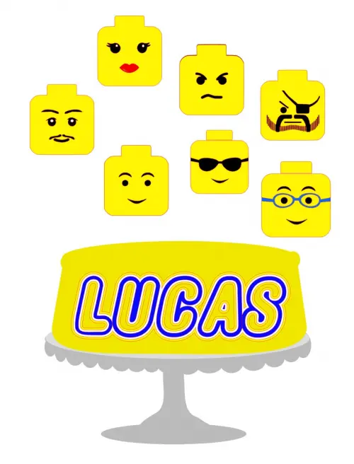 Arquivo de corte topo de bolo lego