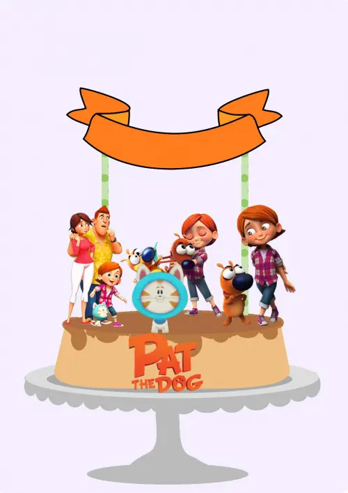 Arquivo de corte topo de bolo Lele e Linguiça