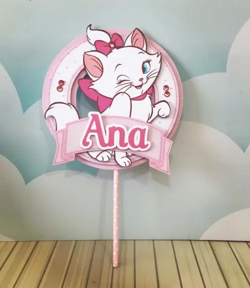 Arquivo de corte topo de bolo Gatinha Marrie