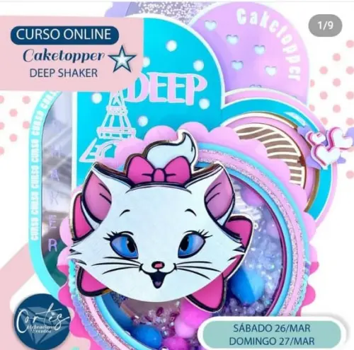 Arquivo de corte topo de bolo Gatinha Marrie