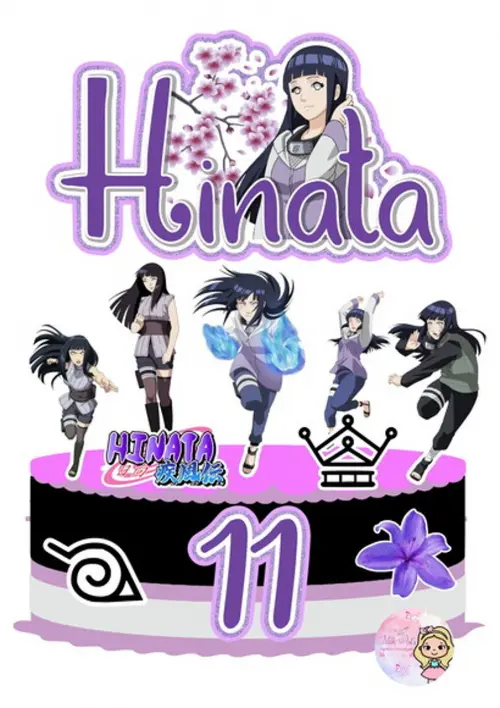 Arquivo de corte topo de bolo Hinata