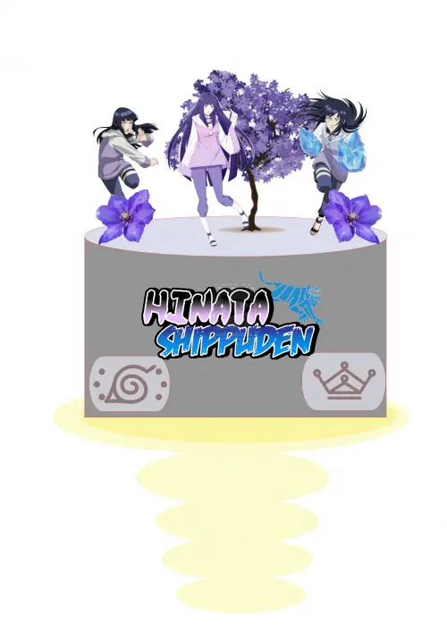 Arquivo de corte topo de bolo Hinata