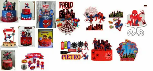 Arquivo de corte Topo de bolo Homem Aranha