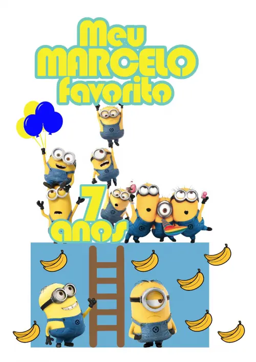 Arquivo de corte topo de bolo Minions