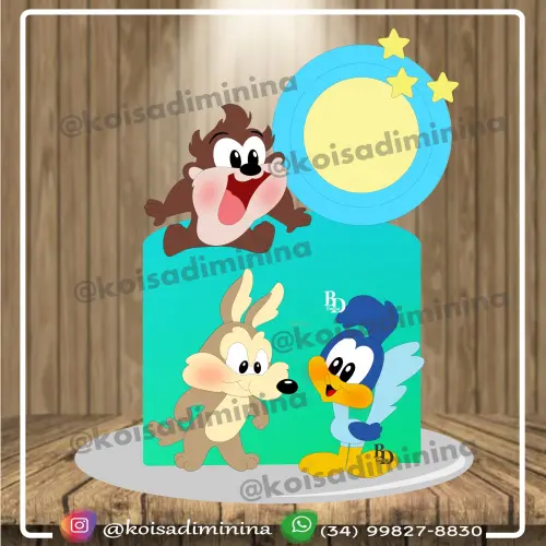 Arquivo de corte topo de bolo looney tunes