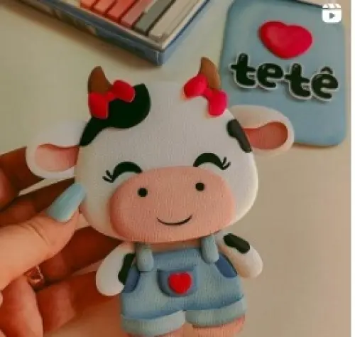 Arquivo de corte topo de bolo Vaquinha