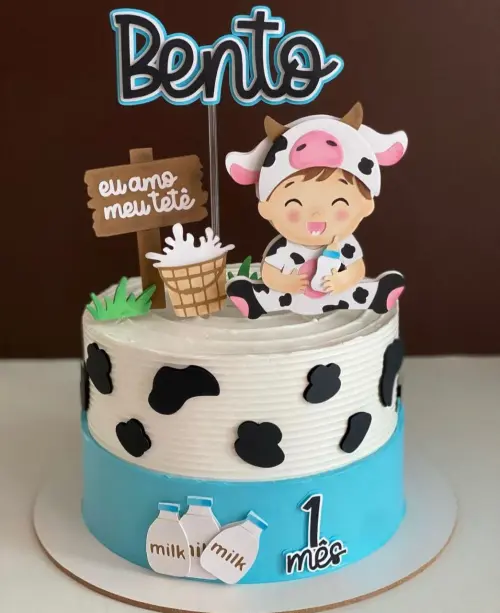 Arquivo de corte topo de bolo Vaquinha