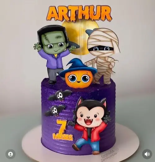 Arquivo de corte topo de bolo halloween