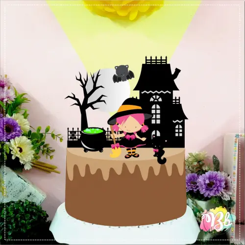 Arquivo de corte topo de bolo halloween