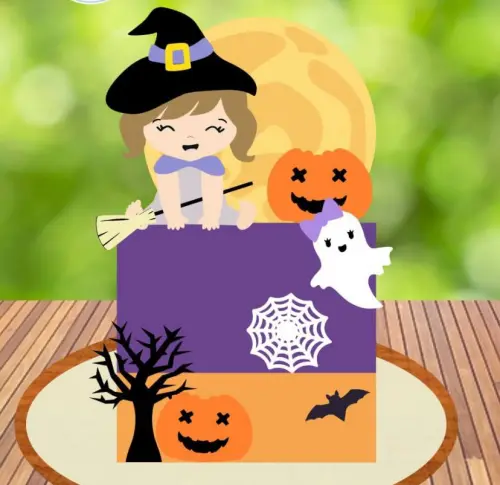 Arquivo de corte topo de bolo halloween