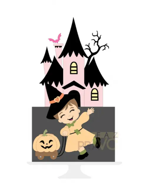 Arquivo de corte topo de bolo halloween