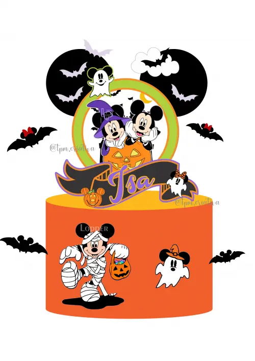 Arquivo de corte topo de bolo halloween