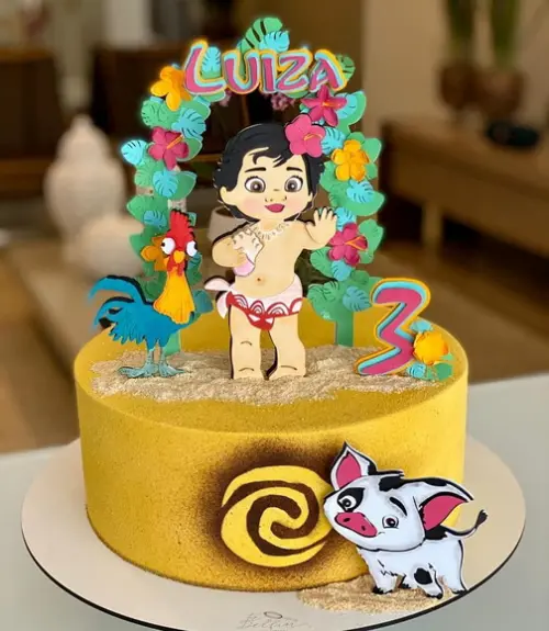 Arquivo de corte topo de bolo Moana