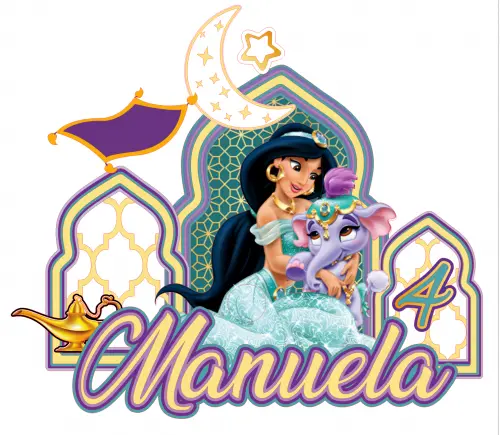 Arquivo de corte topo de bolo Jasmine