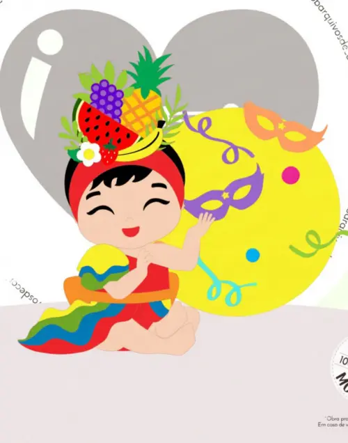 Arquivo de corte topo de bolo Carnaval