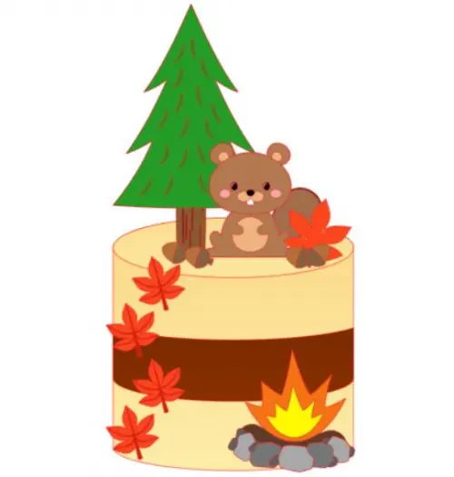 Arquivo de corte topo de bolo Esquilo