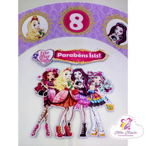 Arquivo de corte topo de bolo Ever after high
