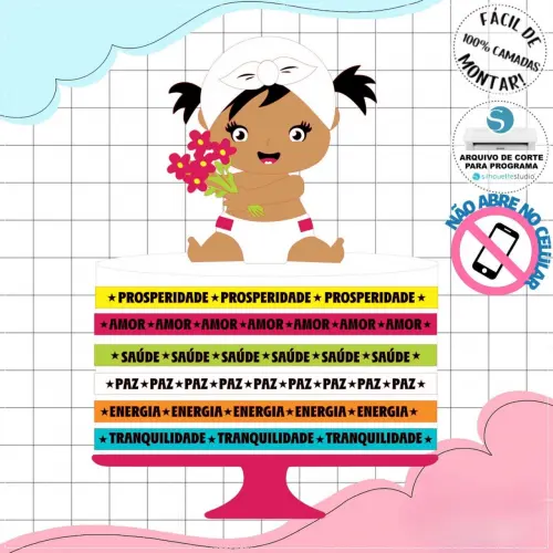 Arquivo de corte topo de bolo Fitinha Sr Bonfim