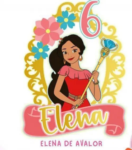 Arquivo de corte topo de bolo Elena Of Avalor