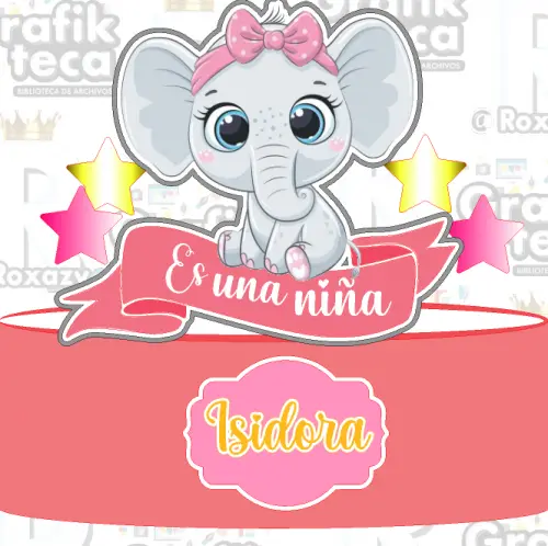 Arquivo de corte topo de bolo Elefantinho