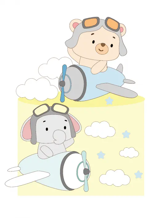 Arquivo de corte topo de bolo Elefantinho